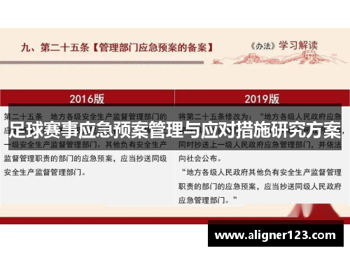 足球赛事应急预案管理与应对措施研究方案